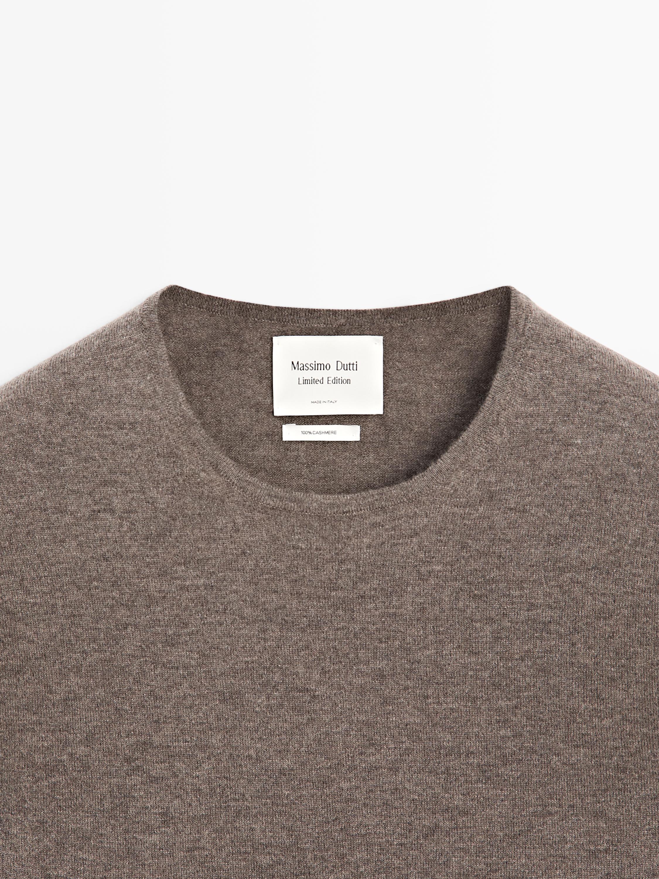 Pull en maille 100 % cachemire à col rond - LIMITED